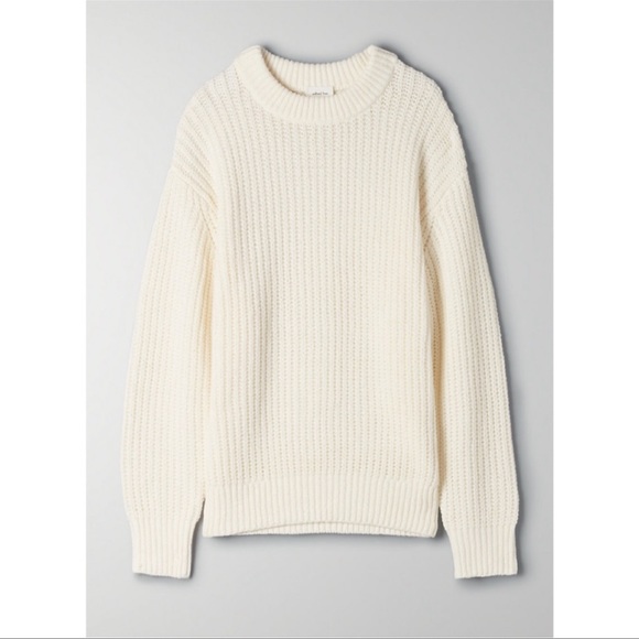 Aritzia Sweaters - Wilfred Free Essential Chenille Sweater in Black